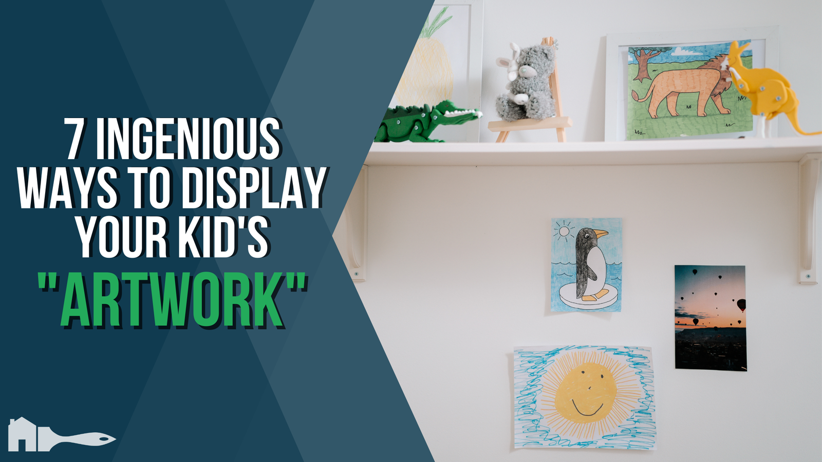 12 Genius Kids' Artwork Display Ideas - Mommyhooding